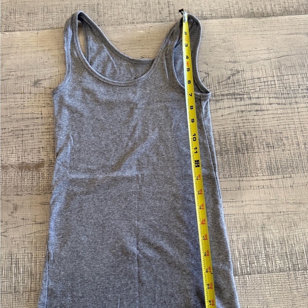 A new day Simple Gray Sleeveless Cotton Tank Top Size Small - Picture 8 of 9